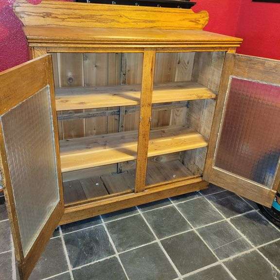 Antique Oak Jelly Cupboard Colorado Premier Realty & Auction Services