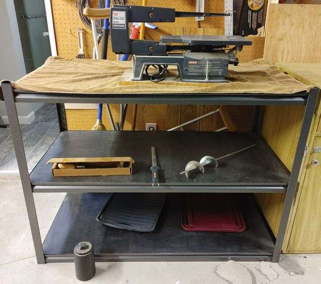 Craftsman, Scroll Saw, Metal Shelving Colorado Premier Realty & Auction Services