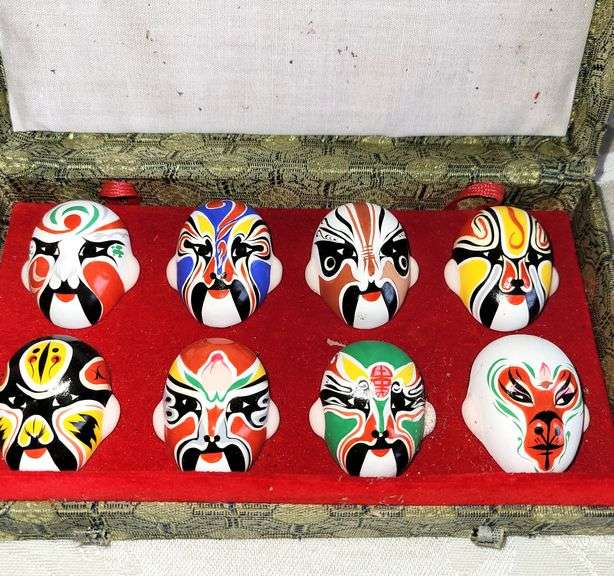 Mini Japanese Samurai Masks/w Box Colorado Premier Realty & Auction