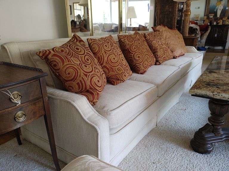 Ralph Lauren, pillows, sofa Colorado Premier Realty & Auction Services