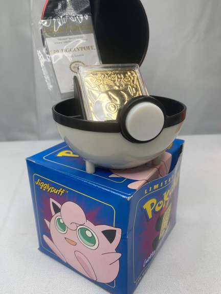 Pok mon 39 Jigglypuff Limited Edition 23k Gold Plated Trading Card 