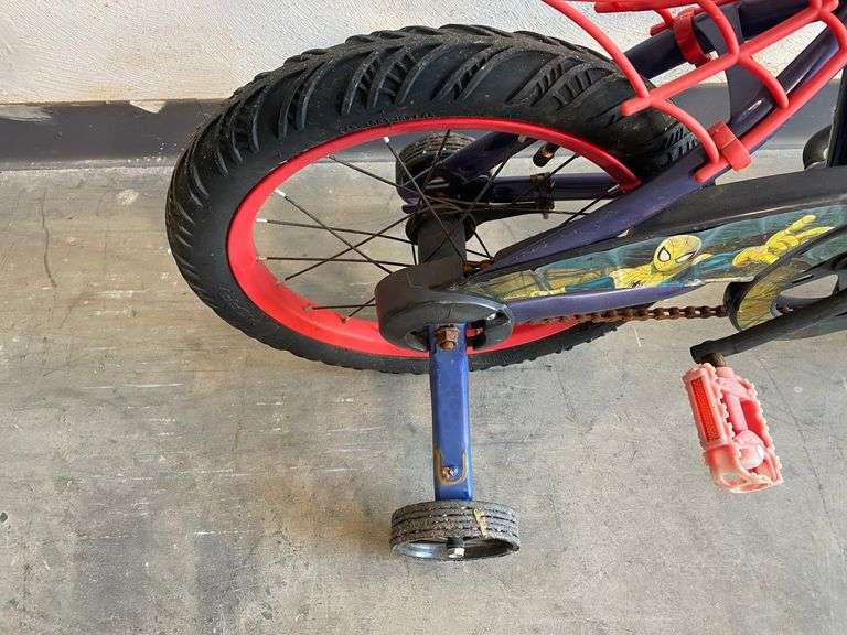 SpiderMan Bike With Training Wheels Coastal Downsizing LLC