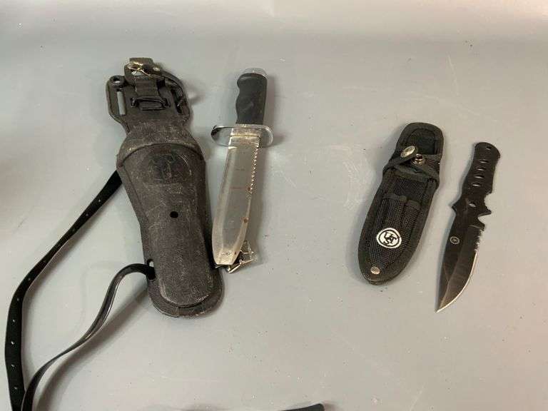 Aqua Lung US Divers & UTS Knife with Cases Coastal Downsizing LLC