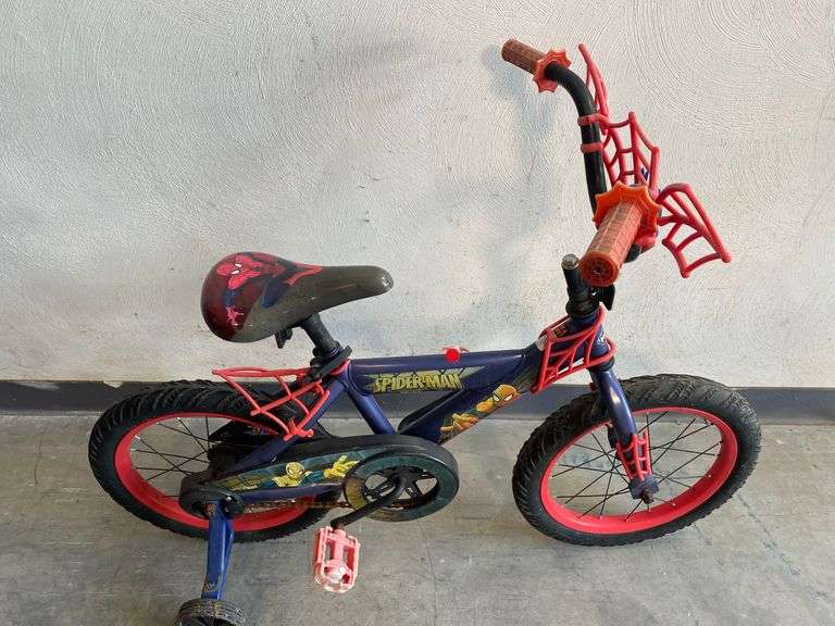 SpiderMan Bike With Training Wheels Coastal Downsizing LLC