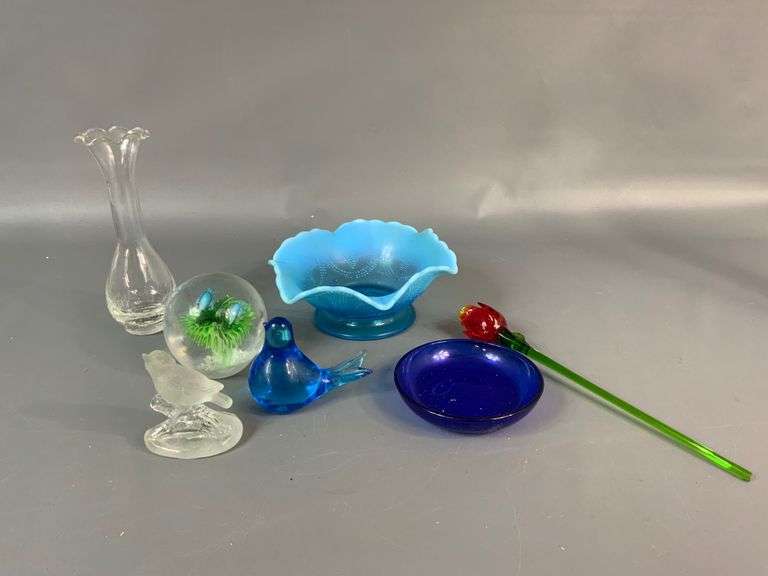 Assorted Colored Glass Decor Items Coastal Downsizing LLC