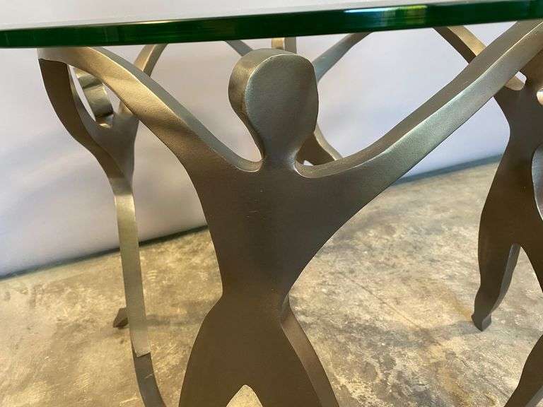 Boris Kramer Metal Sculpture End Table Coastal Downsizing LLC