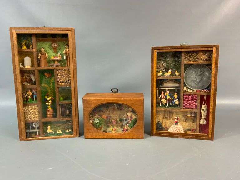 Vintage Shadow Boxes (3) Coastal Downsizing LLC