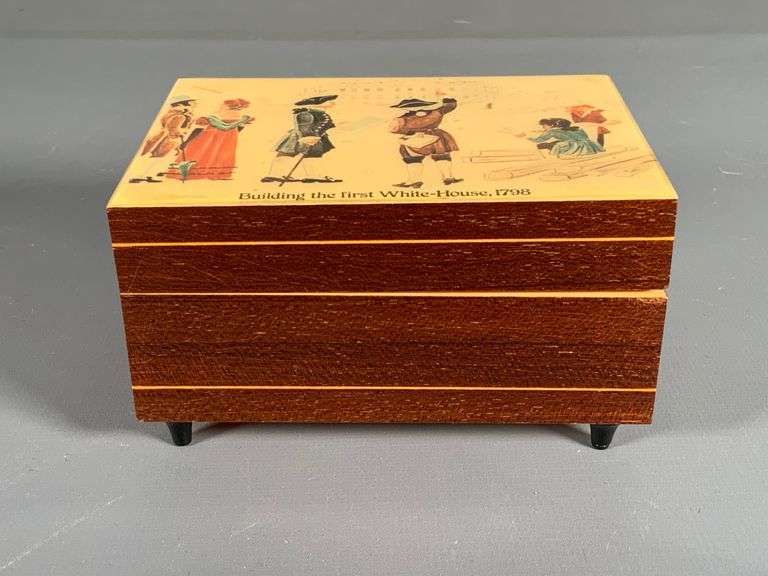 Original Deichert Musical Box, “America”, works Coastal Downsizing LLC