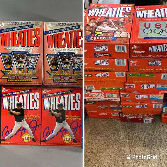 Huge Lot Of Wheaties Collector Cereal Boxes, Some Are Empty Coastal