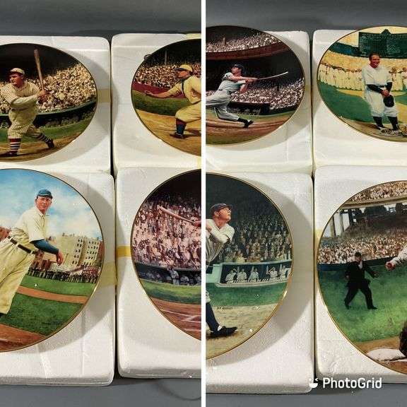 (8) Bradford Exchange Baseball Players Plates Coastal Downsizing LLC