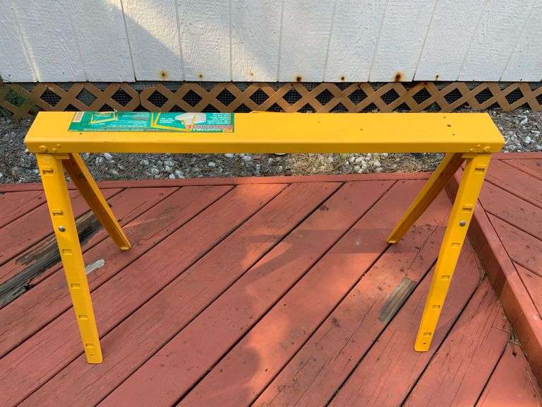 Pair of Pro Adjustable Sawhorses Coastal Downsizing LLC