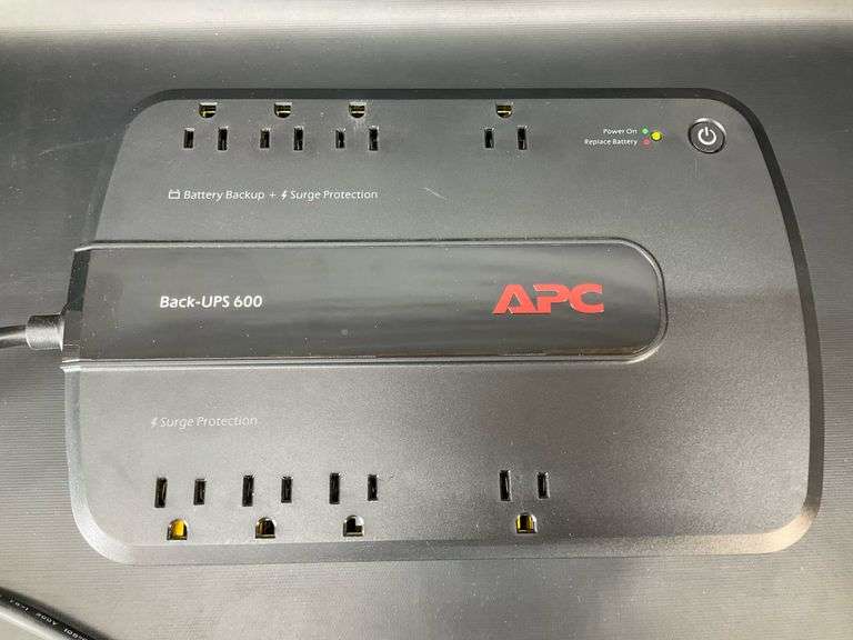 APC BackUps 600 Battery Back Up, Powers On Coastal Downsizing LLC