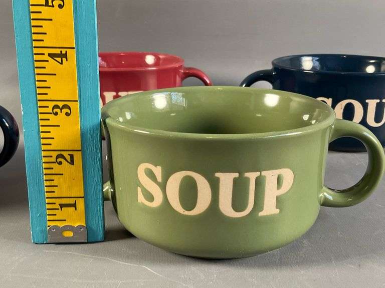 4 Large Century Double Handled Soup Bowls Coastal Downsizing LLC