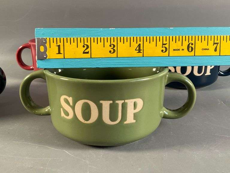 4 Large Century Double Handled Soup Bowls Coastal Downsizing LLC