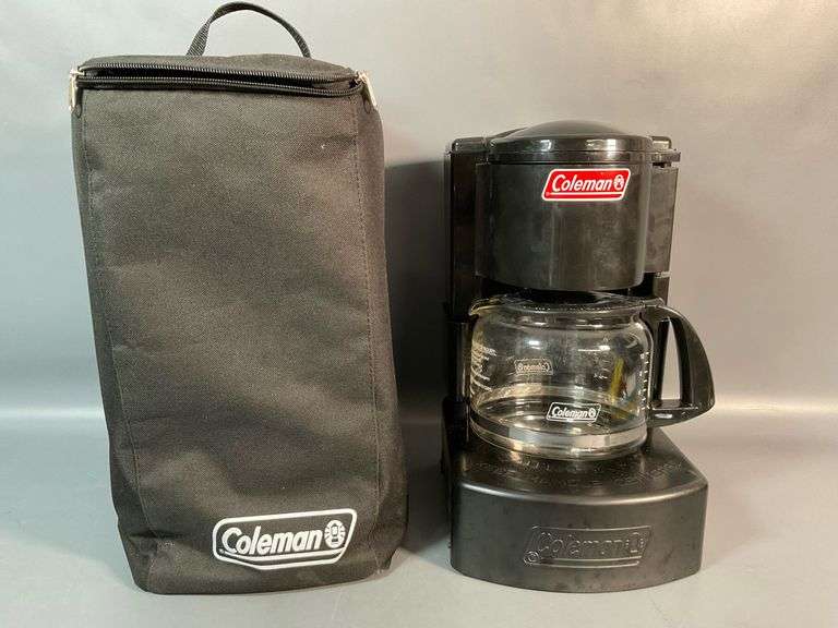 Coleman Camping Drip Coffee Maker in Carry Case, Shows Signs of Wear