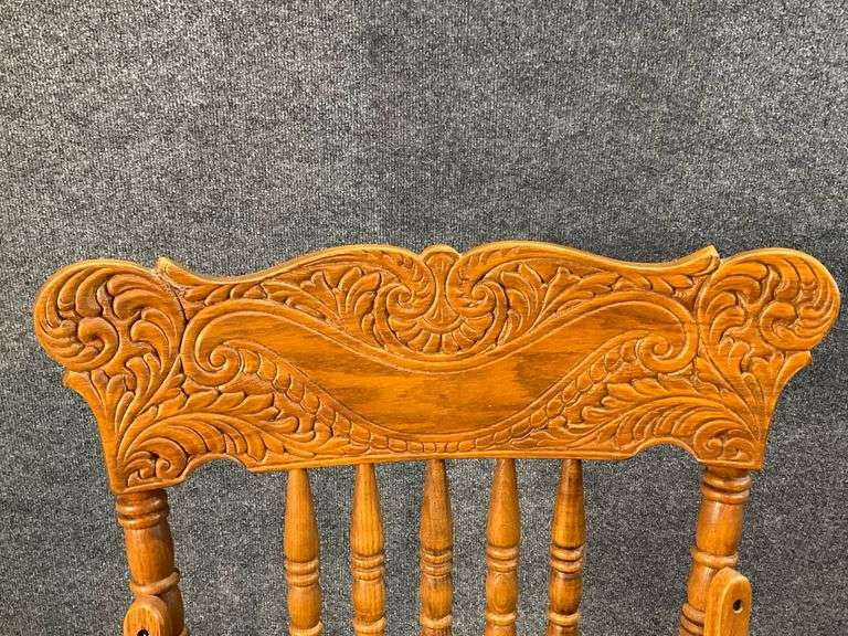 Wooden Captains Chair, Measures 17” From Floor To Seat Coastal