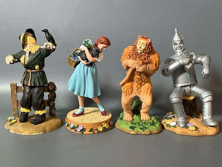 Set of 4 Wizard of Oz Figurines Coastal Downsizing LLC