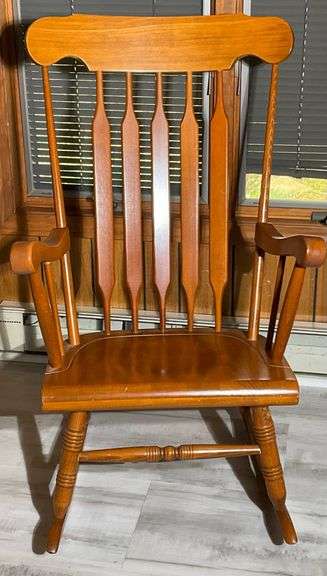Wooden Rocking Chair, 24” Wide  X 40” Tall