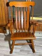 Wooden Rocking Chair, 24” Wide  X 40” Tall
