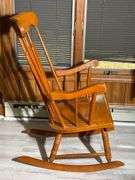 Wooden Rocking Chair, 24” Wide  X 40” Tall
