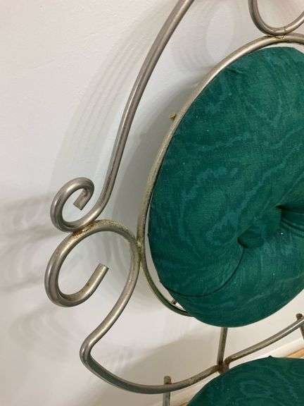 MCM Metal Powder Room Chair, Measures 13” x 35.5”
