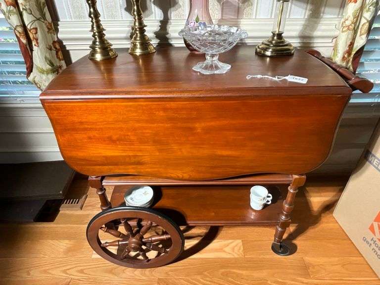 Pennsylvania House Tea Wagon with Drawer, Measures 34.5” W x 19” D x 30