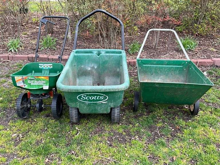 Kelleys Garden Cart, Scotts Yard All Garden Cart and Turf Builder