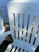Outdoor Resin Stacking Chairs (4)