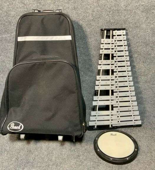 Pearl 32 Note Xylophone with Drum Practice Pad and Carrying Case
