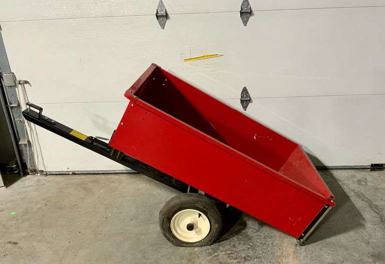 AgriFab 10 Cu. Ft Heavy Hauler Dump Cart, Both Tires are Flat Coastal Downsizing LLC