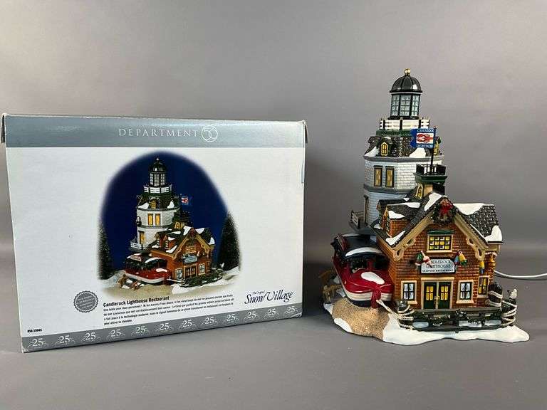 Department 56 Snow Village Candlerock Lighthouse Restaurant, Works