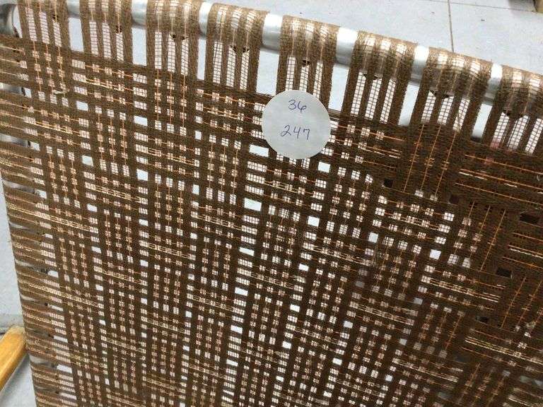 5 ALUMINUM FOLDING CHAIRS WITH NEW REPLACEMENT STRAPS Currie Auction