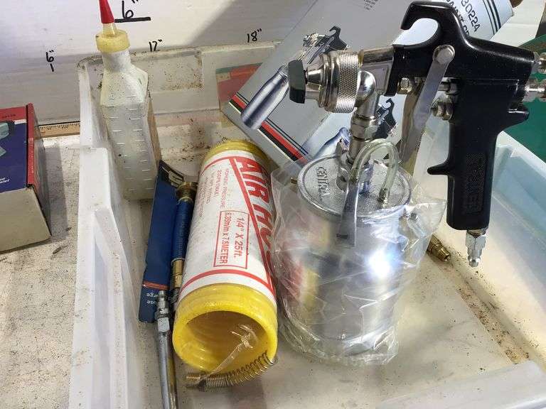 PAINT SPRAY GUN AND ACCESSORIES Currie Auction Service