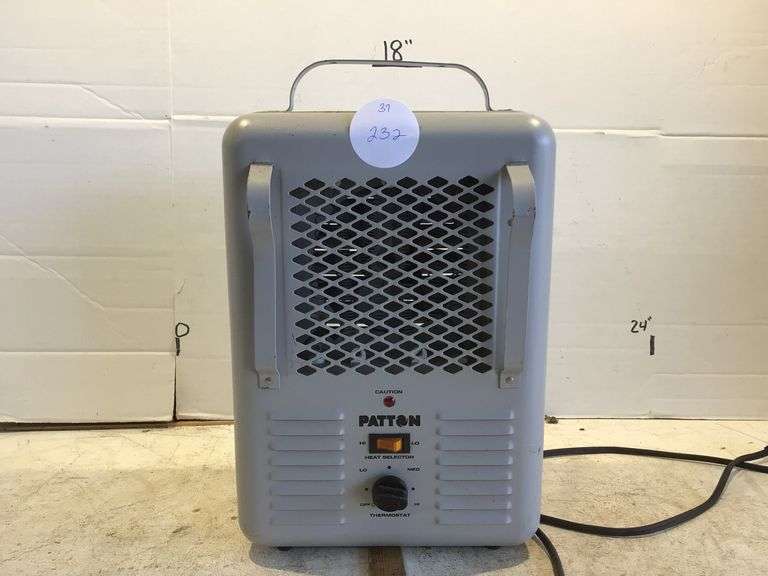 PATTON PORTABLE ELECTRIC HEATER Currie Auction Service