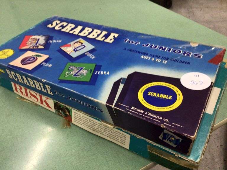 SCRABBLE JUNIOR AND RISK Currie Auction Service