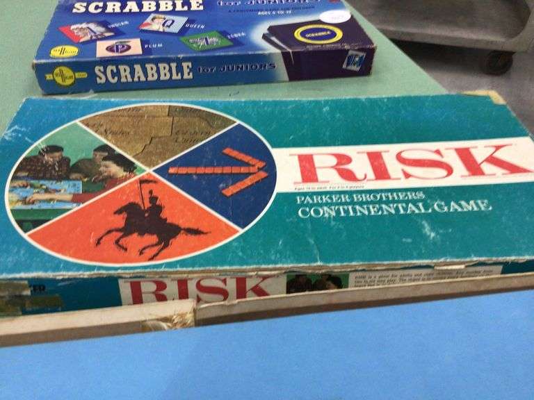 SCRABBLE JUNIOR AND RISK Currie Auction Service
