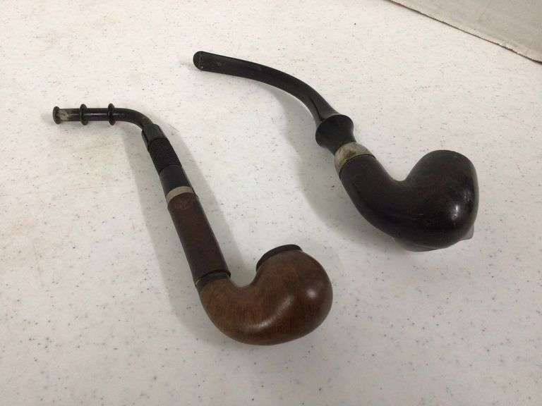 2 LONG STEM PIPES Currie Auction Service