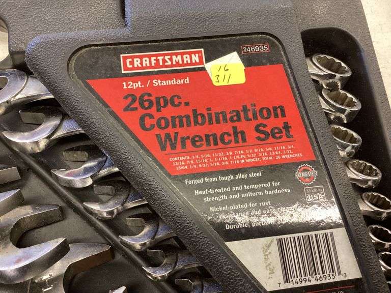 CRAFTSMAN WRENCH SET Currie Auction Service