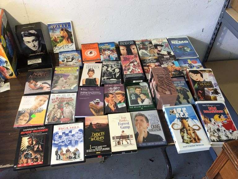 DVD'S AND VHS TAPES Currie Auction Service