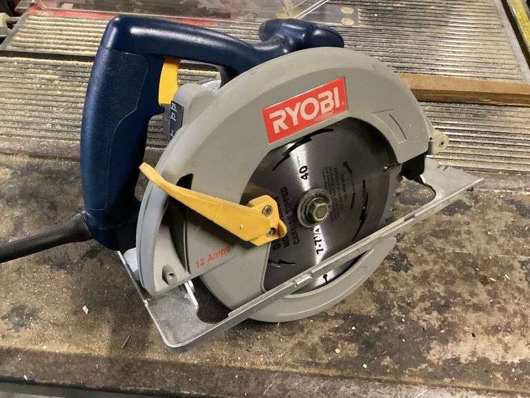 RYOBI CIRCULAR SAW WITH CASE Currie Auction Service
