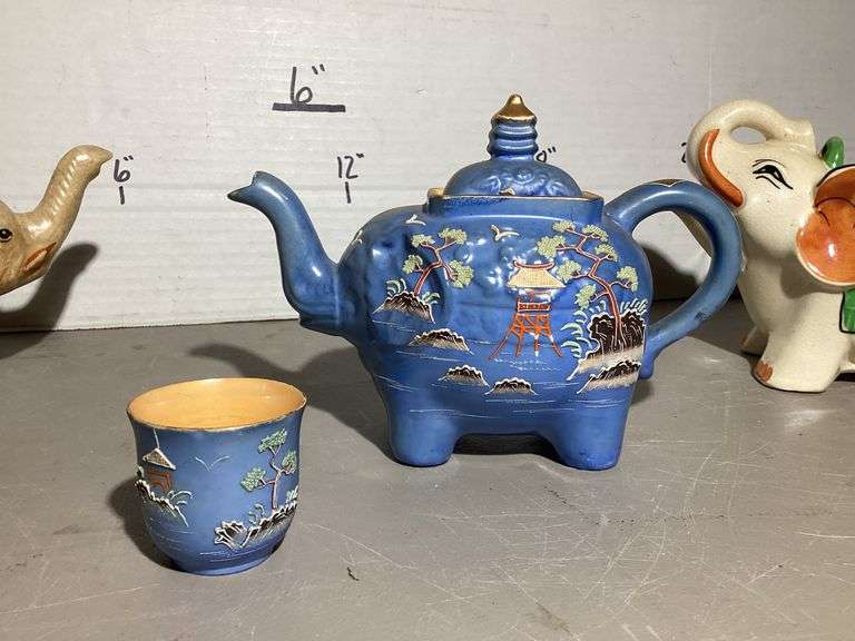 ELEPHANT TEAPOTS Currie Auction Service