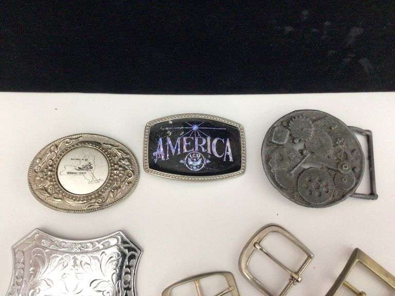 VINTAGE BELT BUCKLES Currie Auction Service