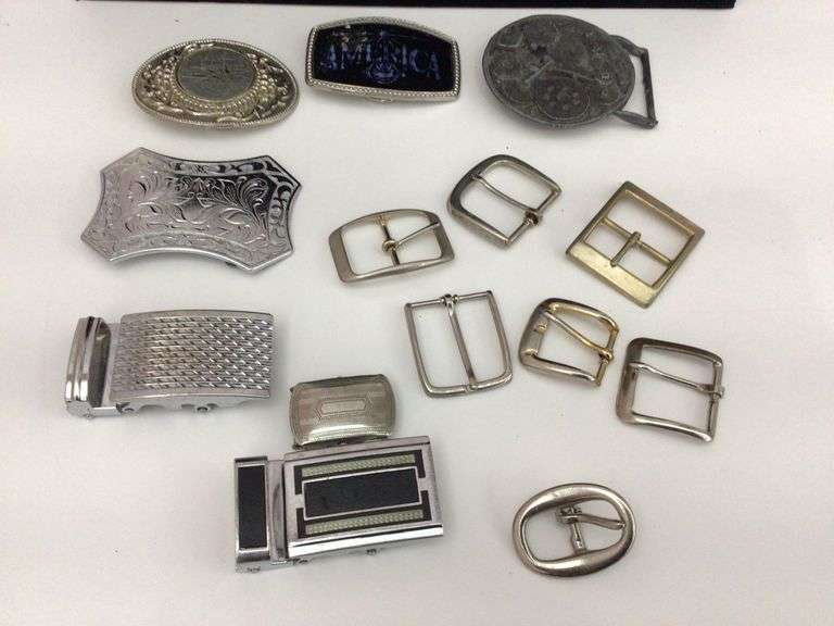 VINTAGE BELT BUCKLES Currie Auction Service
