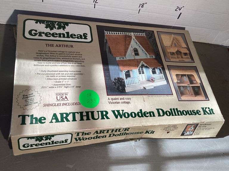 GREENLEAF "THE ARTHUR" WOODEN DOLLHOUSE KIT Currie Auction Service