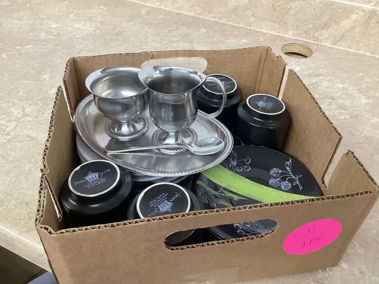 TEACUP & SAUCER SET AND CREAM & SUGAR SET Currie Auction Service