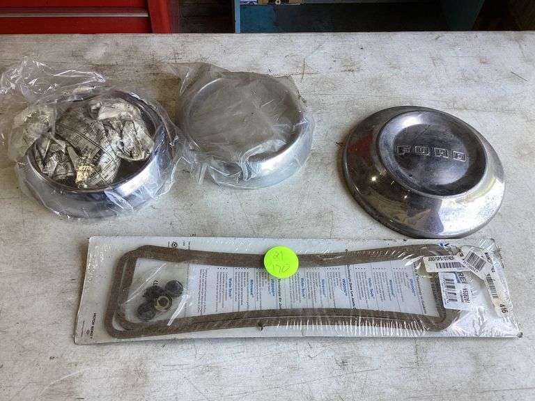 FORD HUB CAP & HEADLIGHT BEZELS Currie Auction Service