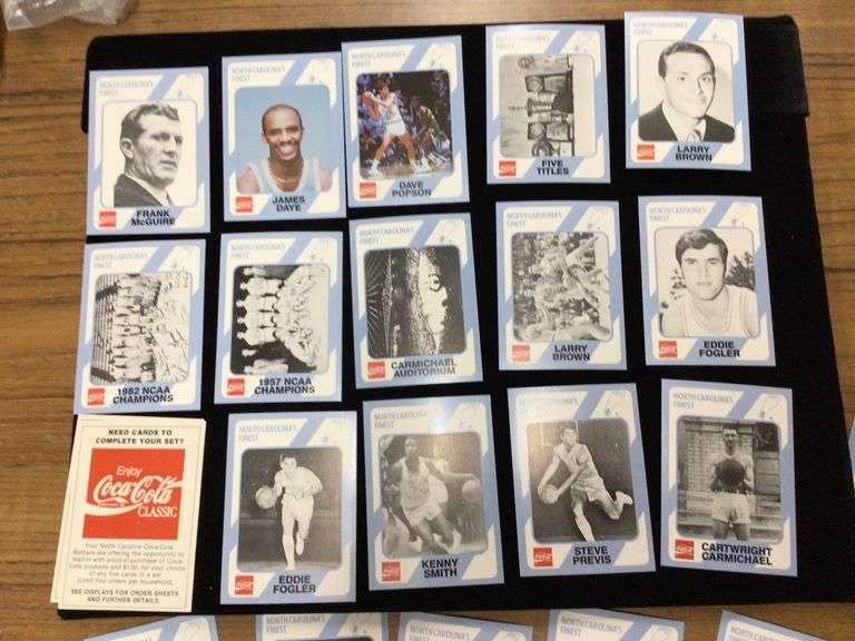 COCACOLA NORTH CAROLINA'S FINEST BASKETBALL CARDS Currie Auction Service