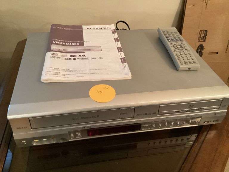 SANSUI DVD VHS COMBO Currie Auction Service