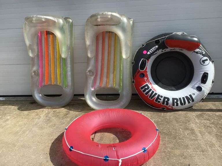 VARIOUS INFLATABLE TUBES Currie Auction Service