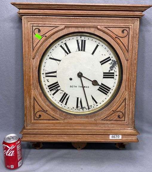 Antique Seth Thomas wall clock Dixon's Auction at Crumpton